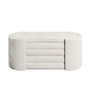 Atelier Del Sofa Banco Crema 105x42x42 cm Espuma Gris 28 DNS Espuma Blanca 14 DNS